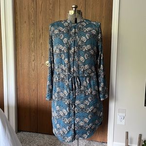 Banana Republic Floral Button-Down Shirtdress